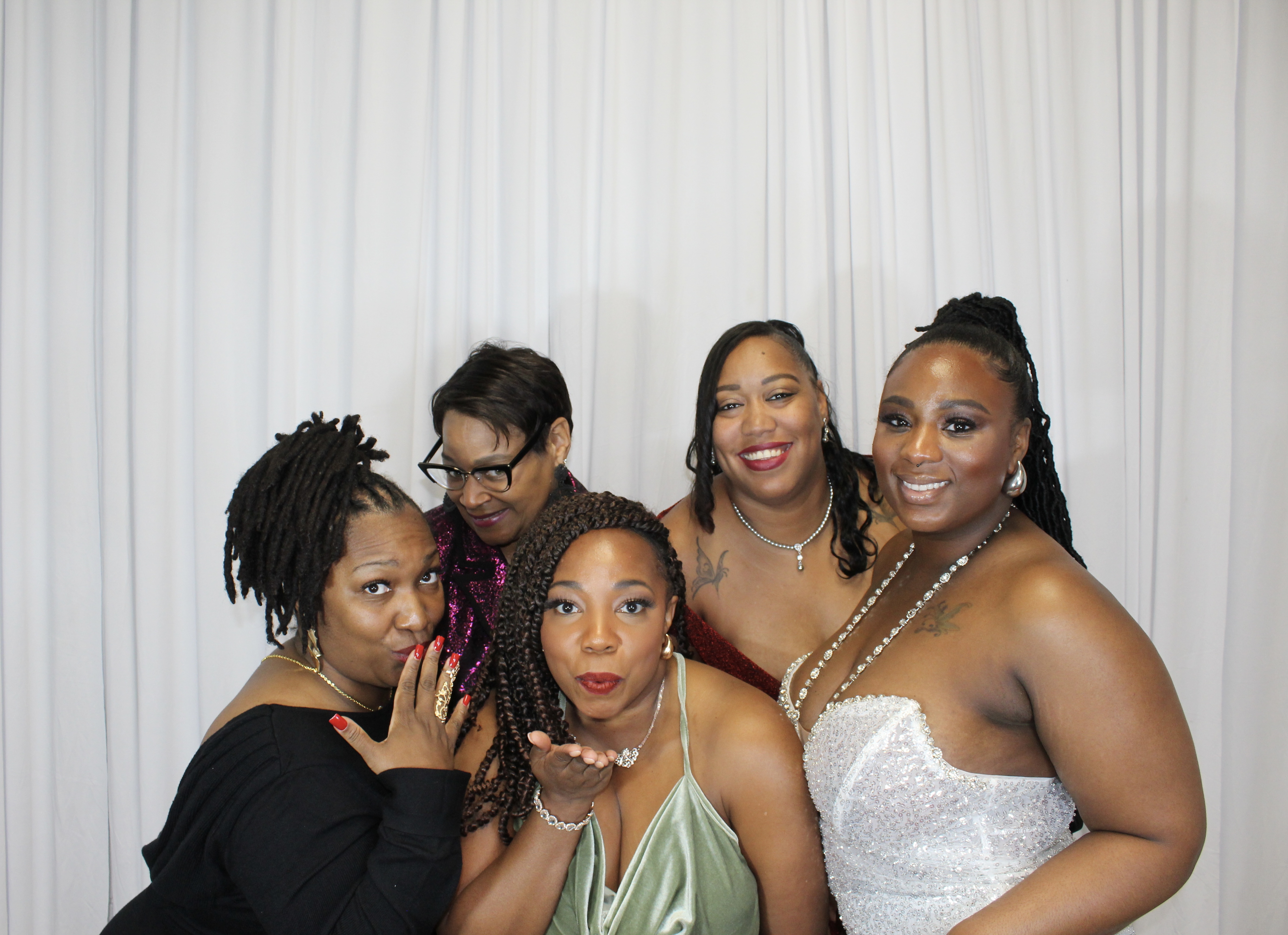 Elegant group photo in formal wear